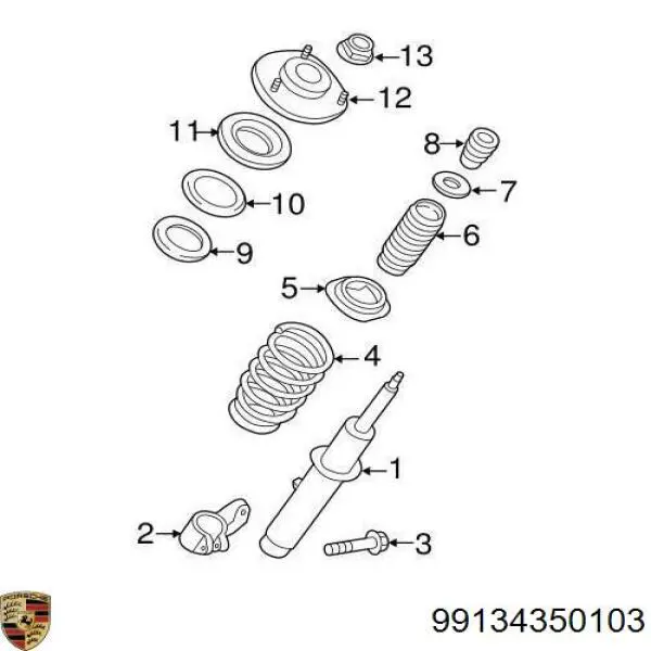 99134350103 Porsche 