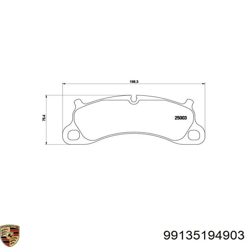 Колодки Porsche 99135194903 цена, от 105.93 USD