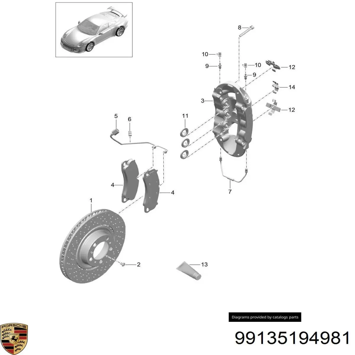Купить 99135194981 Porsche 