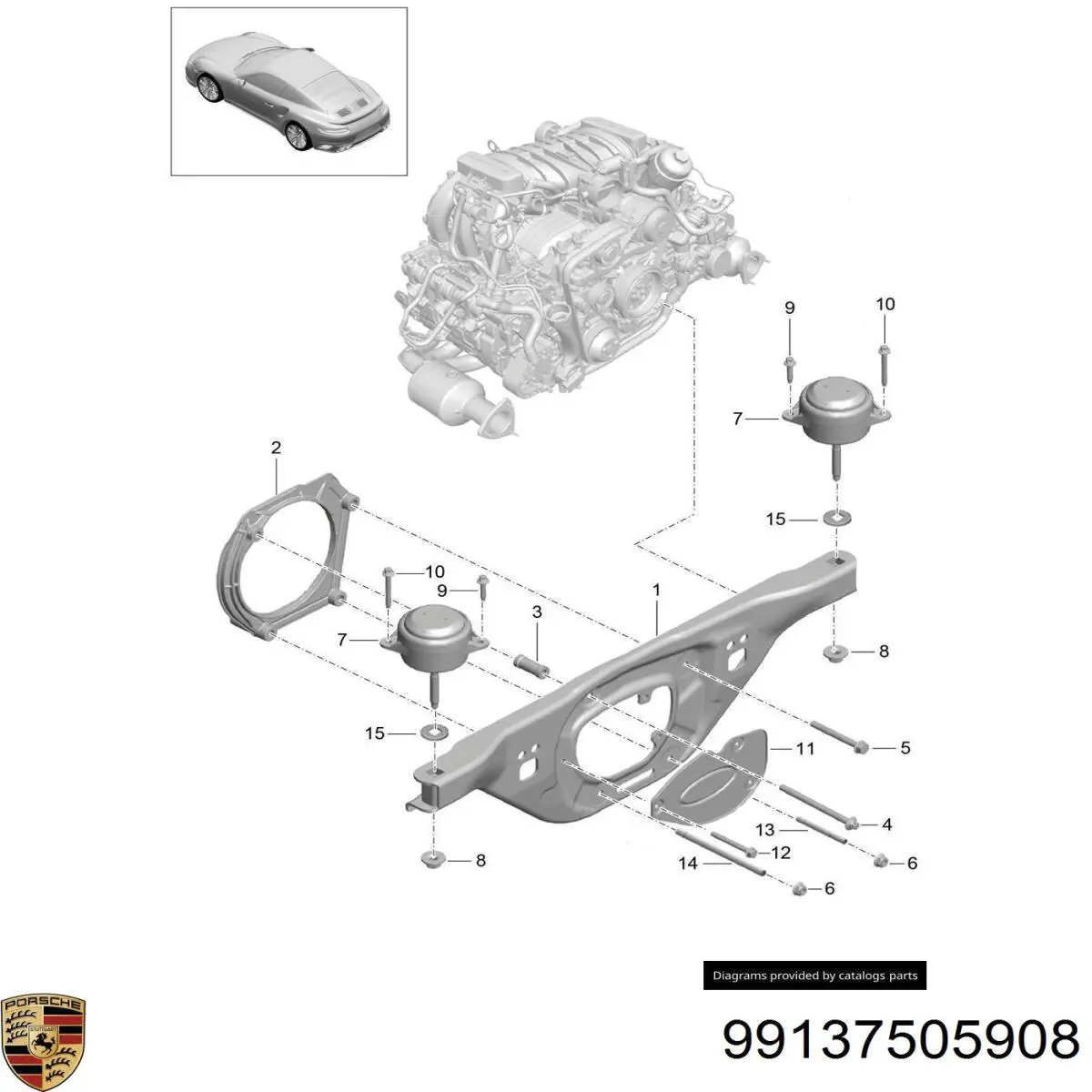 Купить 99137505908 Porsche 