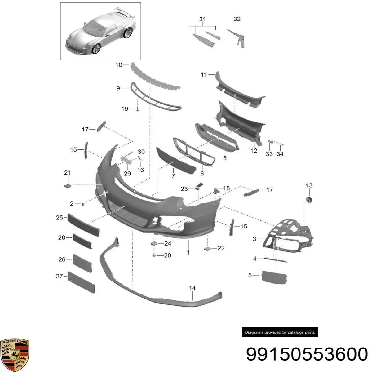  99150553600 Porsche