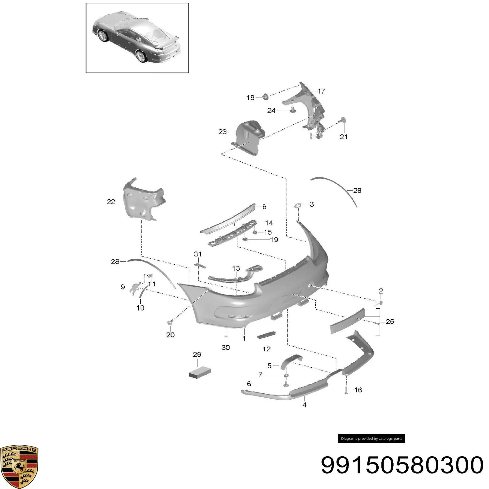 99150580300 Porsche 