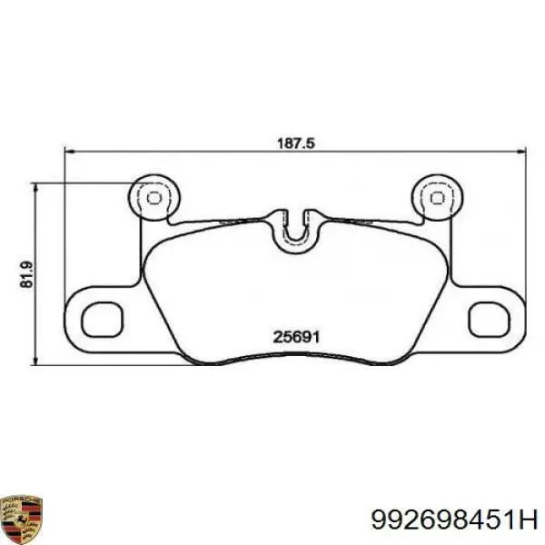  992698451H Porsche