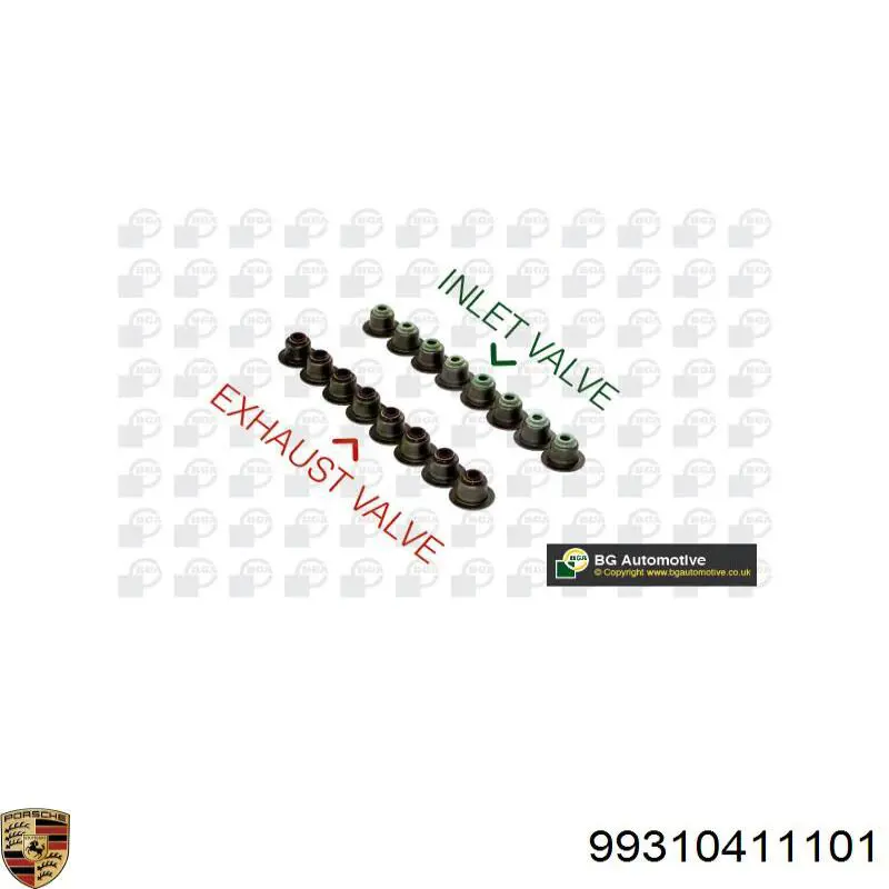 Маслосъемный сальник клапана впуск/выпуск Porsche 99310411101 цена, от 0.47 USD