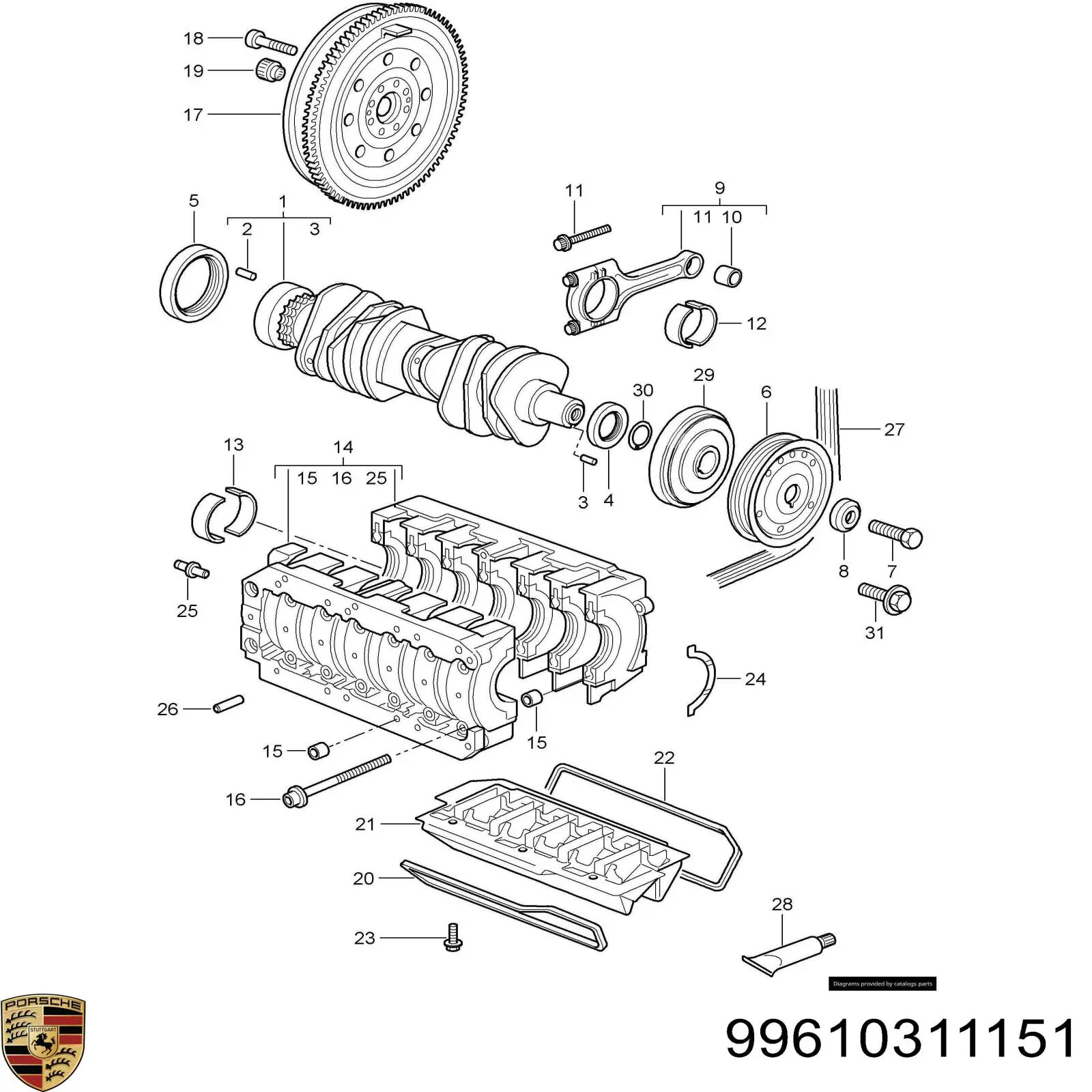  Porsche 99610311151 цена, от 32.34 USD