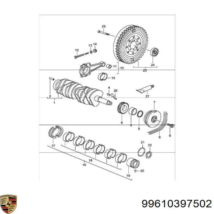 Купить 99610397502 Porsche 