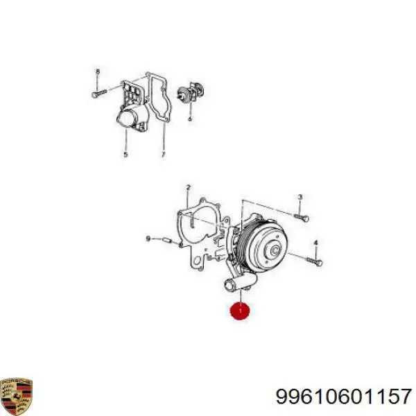 Помпа 99610601157 Porsche