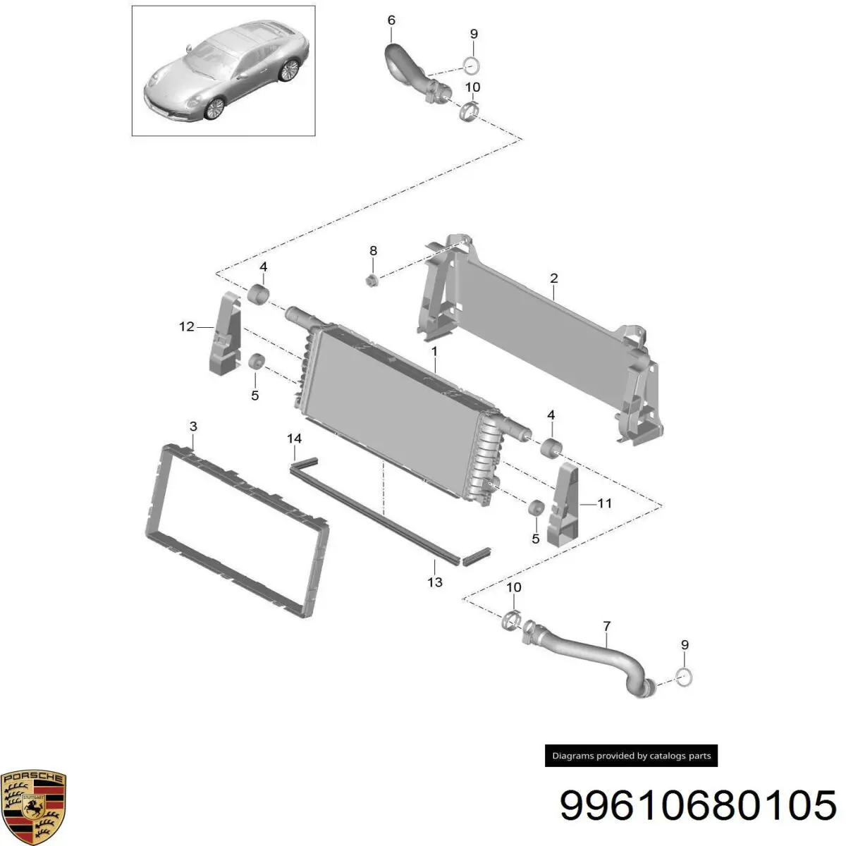 Купить 99610680105 Porsche 
