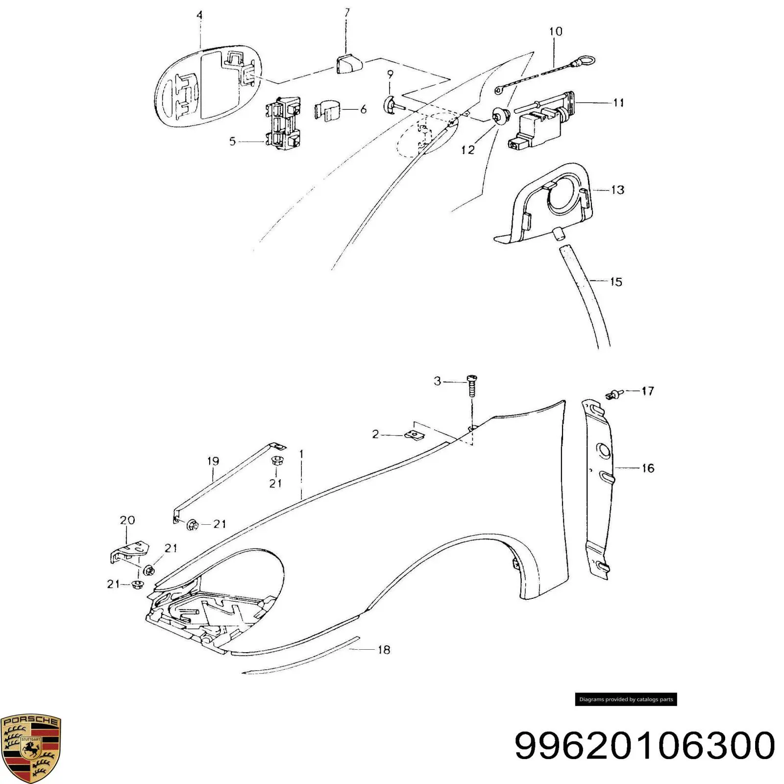 Бензобак Porsche 99720106300 цена, от 41.64 USD
