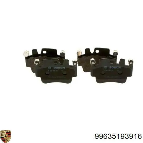 Купить 99635193916 Porsche Колодки тормозные