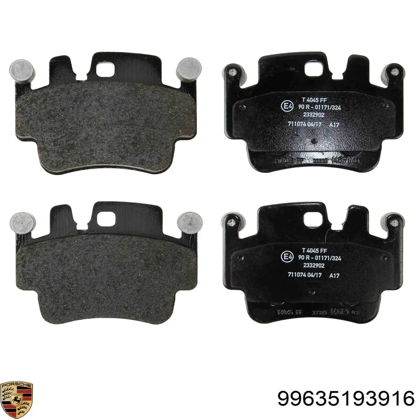 Колодки Porsche 99635193916 цена, от 50.70 USD
