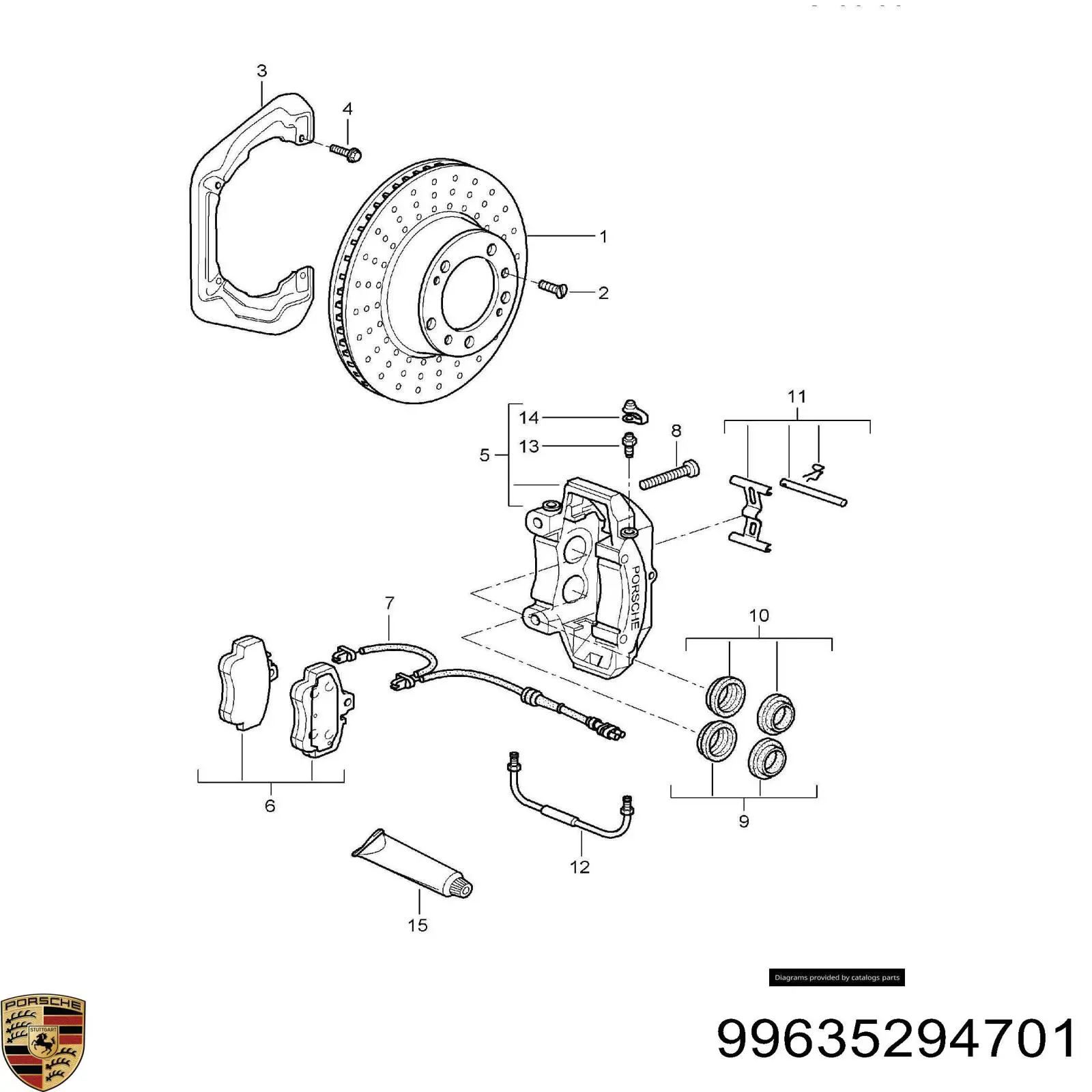 Колодки дисковые  Porsche 99635294701 цена, от 50.80 USD