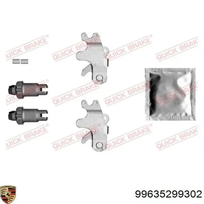 Купить 99635299302 Porsche Колодки ручника/стояночного тормоза
