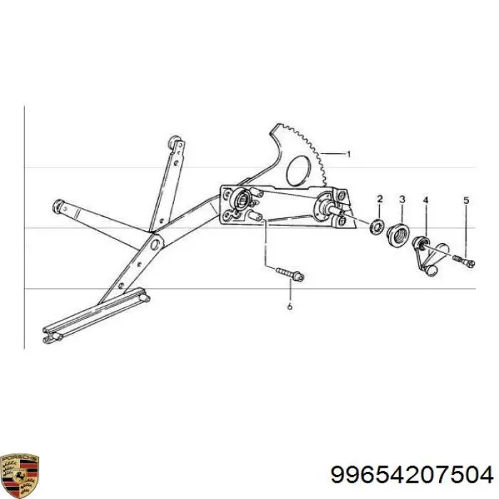 851494 VALEO Механизм стеклоподъемника передней левой двери
