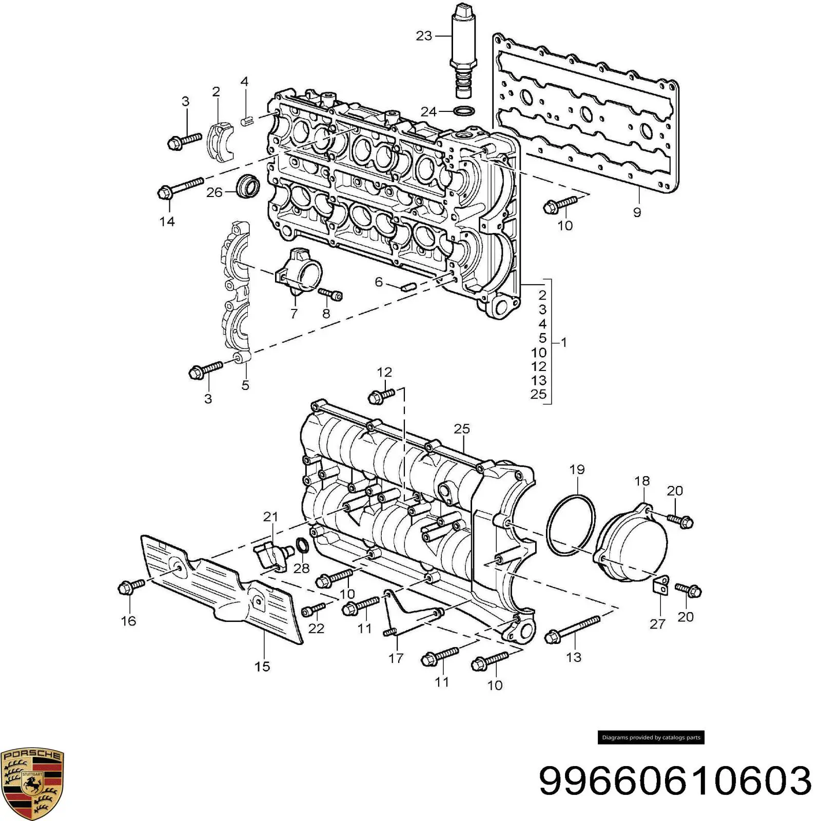 99660610603 Porsche Датчик распределительного вала