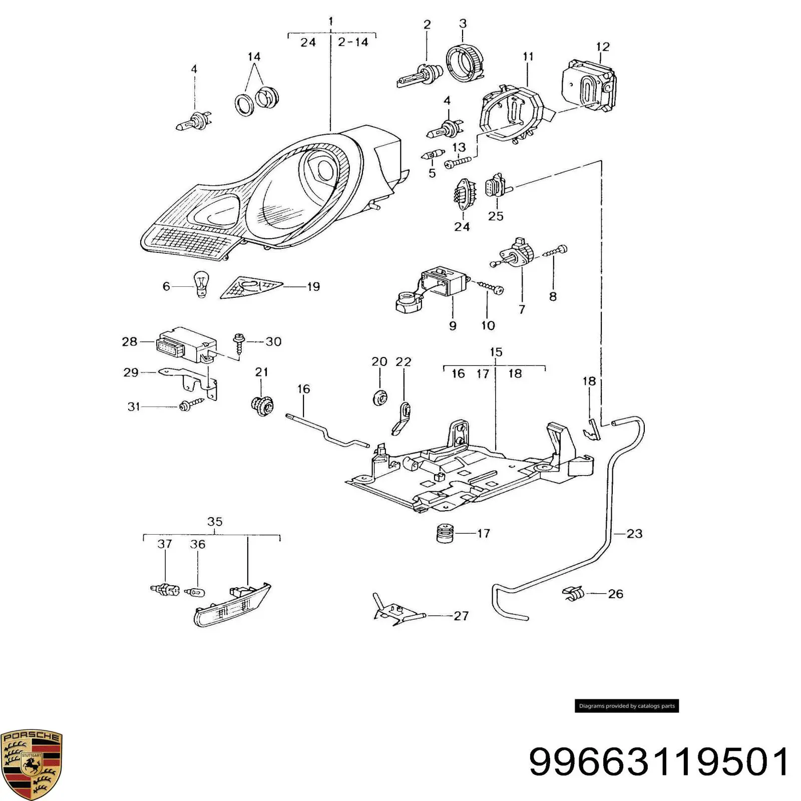99663119501 Porsche 