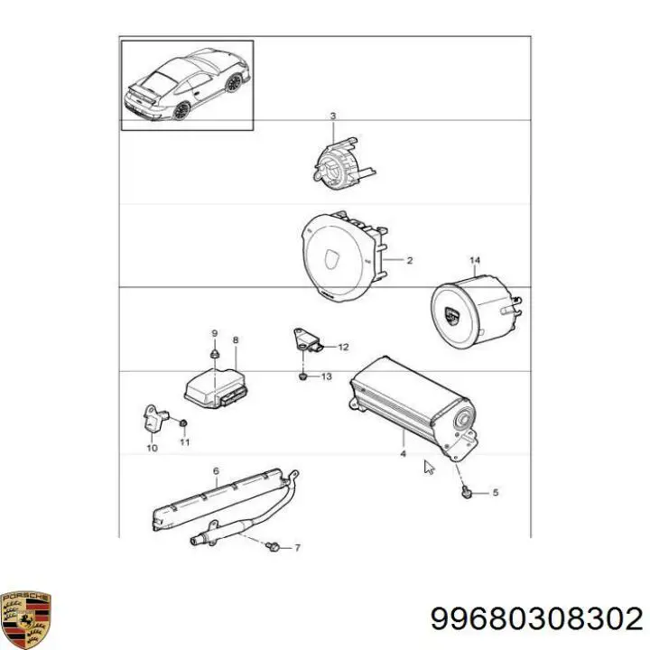 99680308302 Porsche 