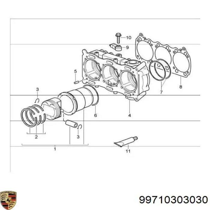 Купить 99710303030 Porsche 