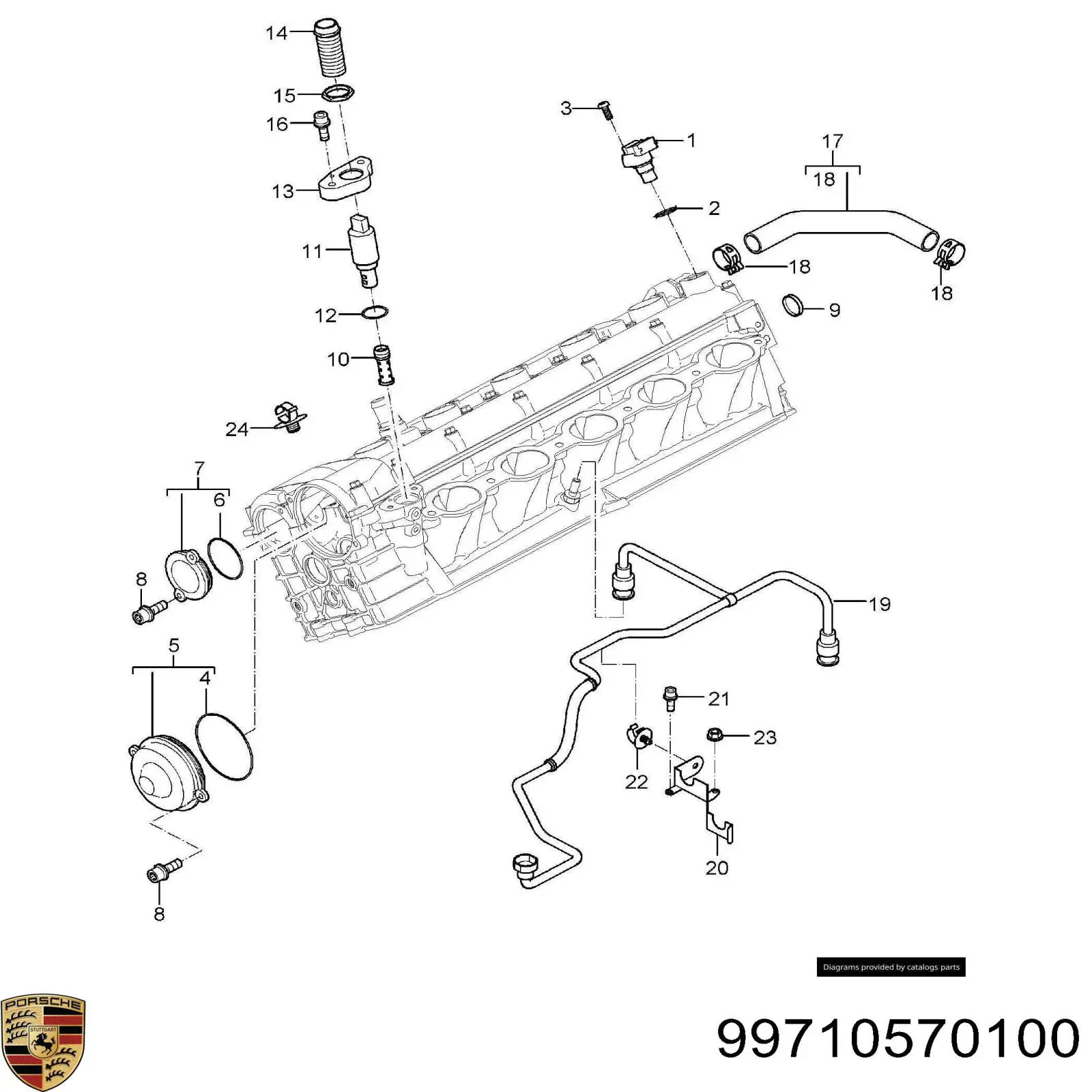  Porsche 99710570100 цена, от 93.25 USD