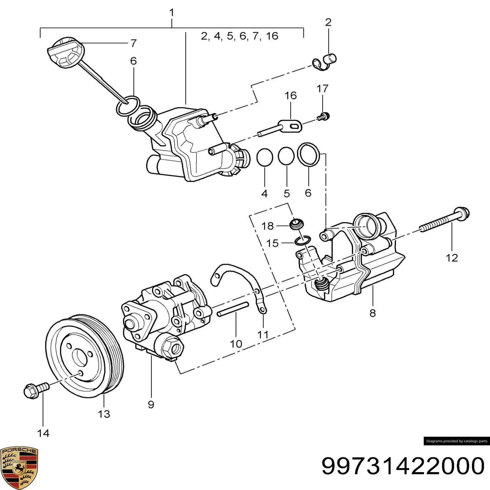 Porsche 99631422002 цена, от 173.09 USD