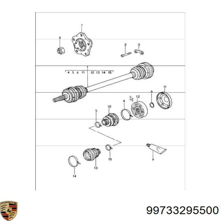  Porsche 99733295500 цена, от 112.92 USD