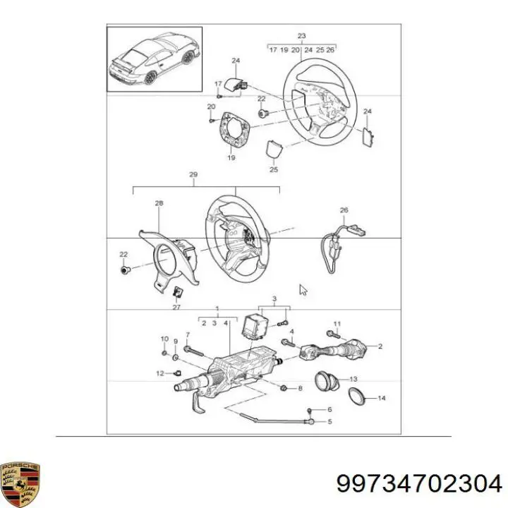  Porsche 99734702304 цена, от 81.08 USD