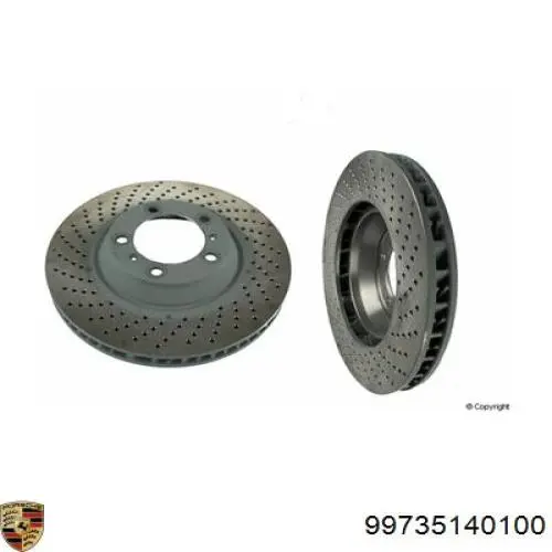 Передний тормозной диск Porsche 99735140100