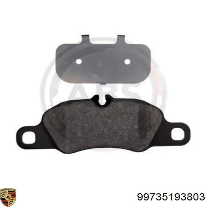 Купить 99735193803 Porsche Колодки тормозные