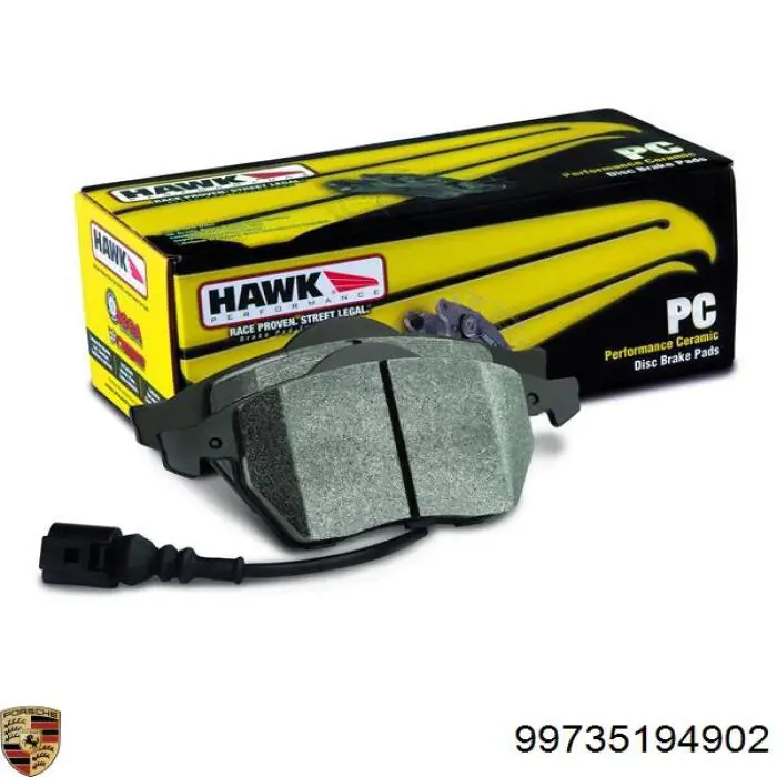Купить 99735194902 Porsche Колодки тормозные