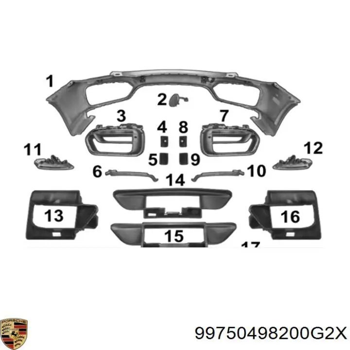  Porsche 99750498200G2X цена, от 1143.68 USD