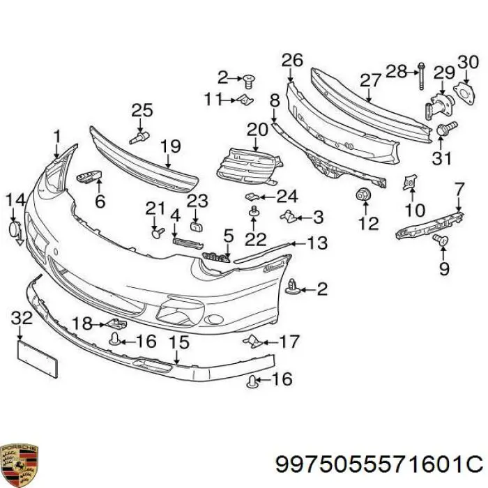  9975055571601C Porsche