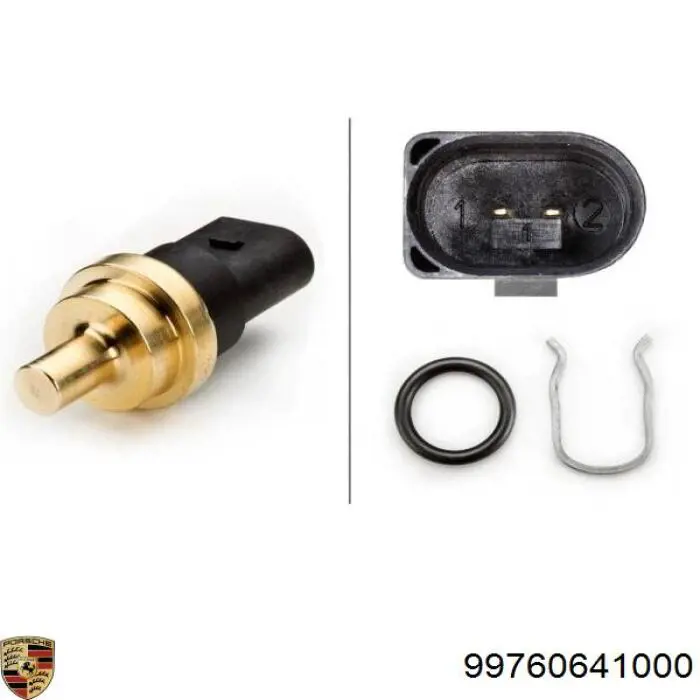 Купить 99760641000 Porsche Термодатчик охлаждающей жидкости