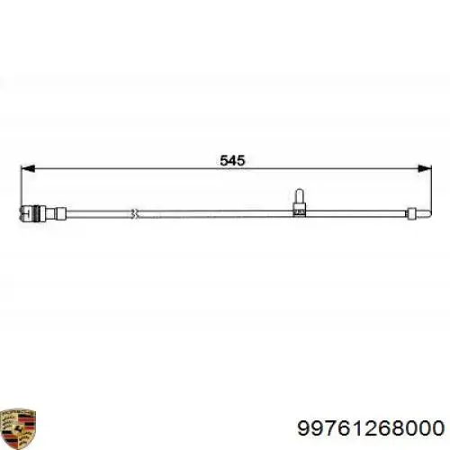 Сигнализатор износ тормозных колодок Porsche 99761268000 цена, от 14.28 USD