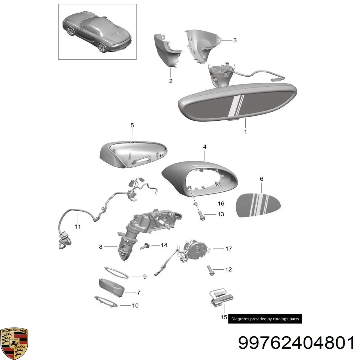 Porsche 99762404801 цена, от 343.03 USD
