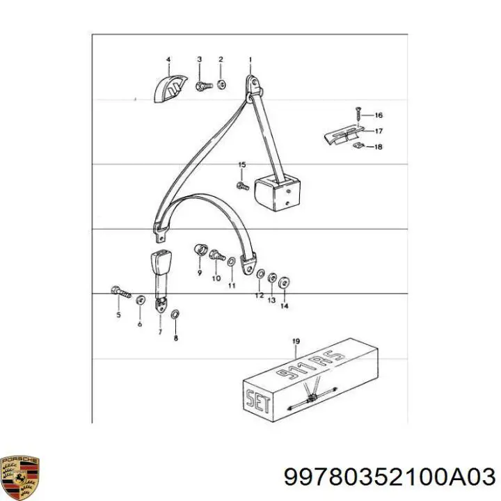  Porsche 99780352100A03