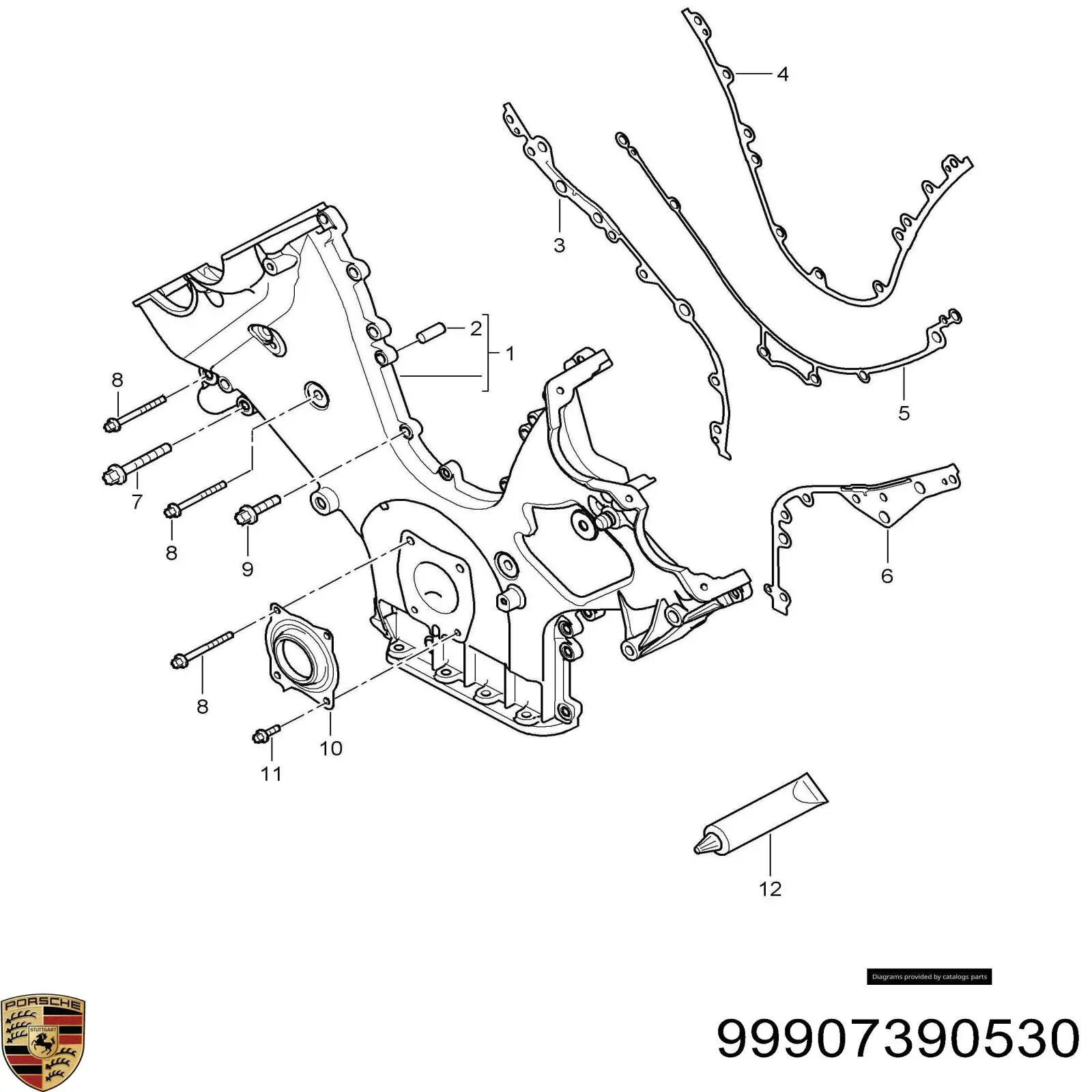 Болт кронштейна подушки двигателя Porsche 99907390530 цена, от 3.02 USD