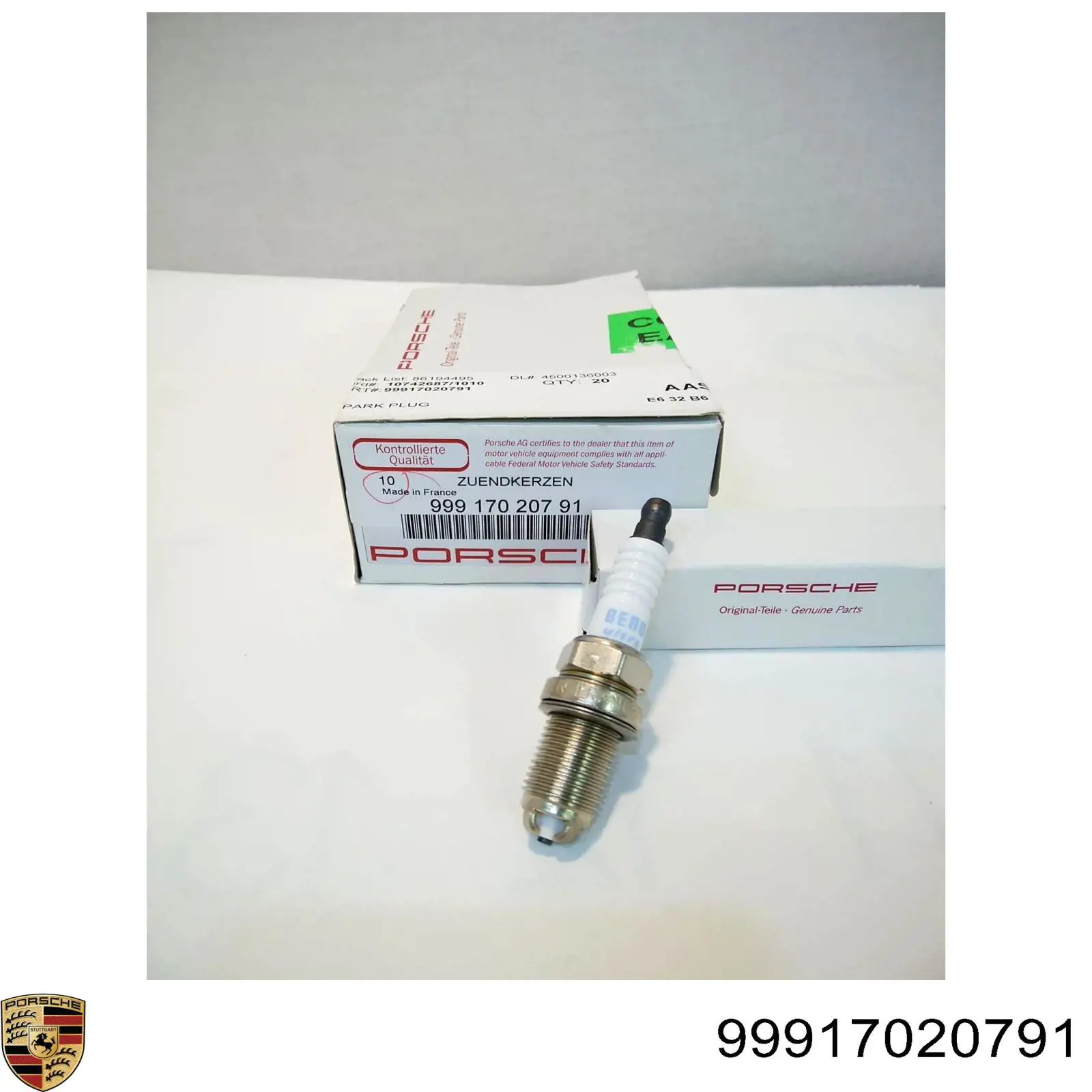 Купить 99917020791 Porsche Свечи автомобильные