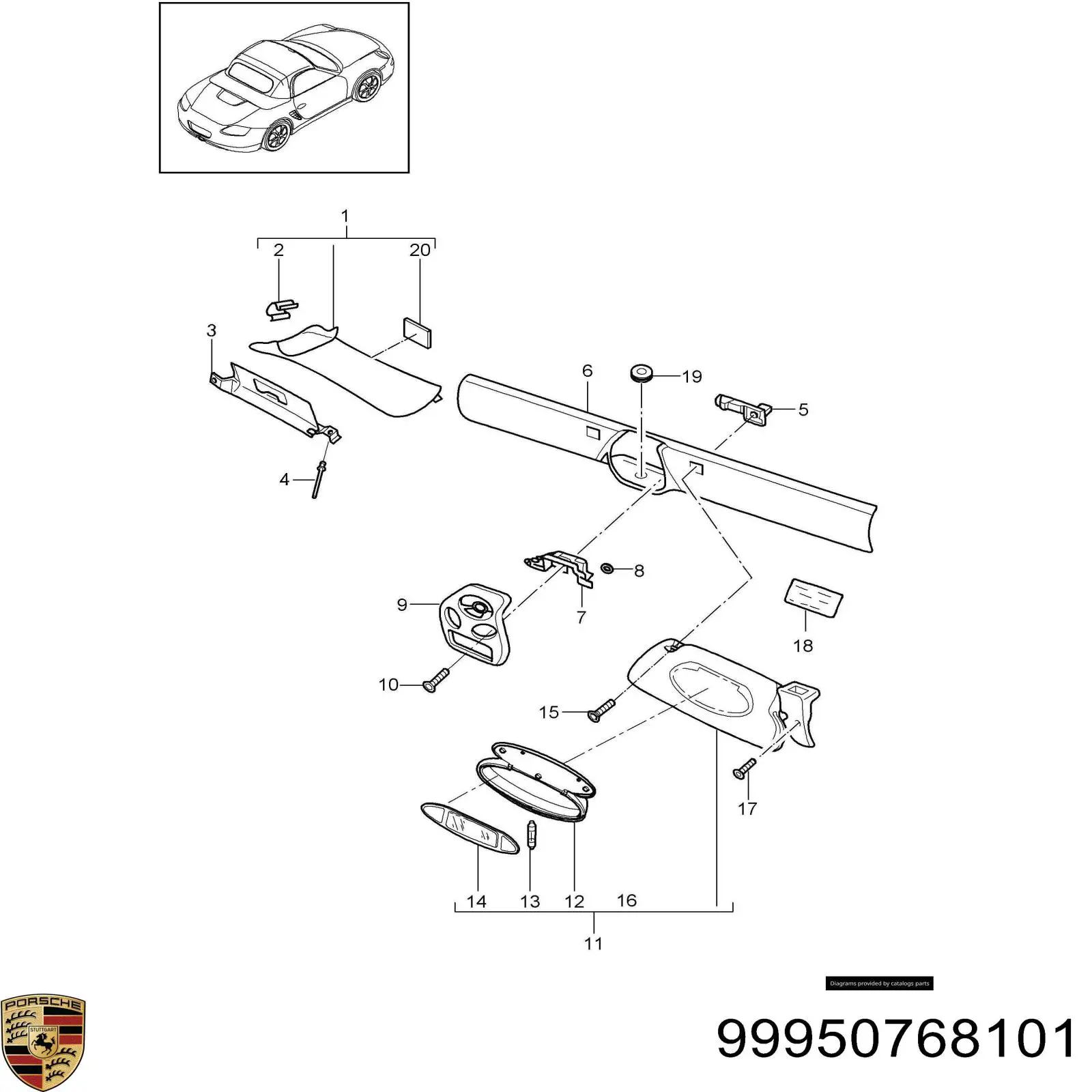  Porsche 99950768101 цена, от 5.84 USD