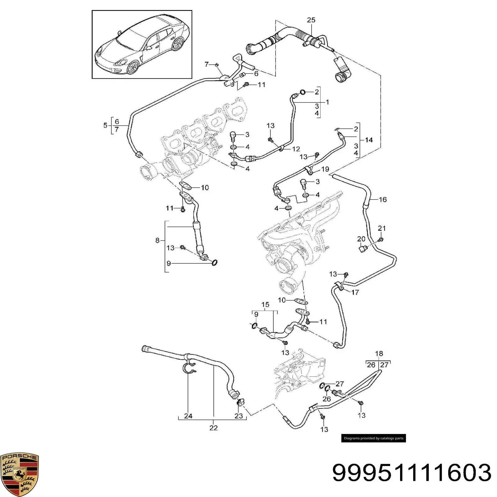 Купить 99951111603 Porsche 
