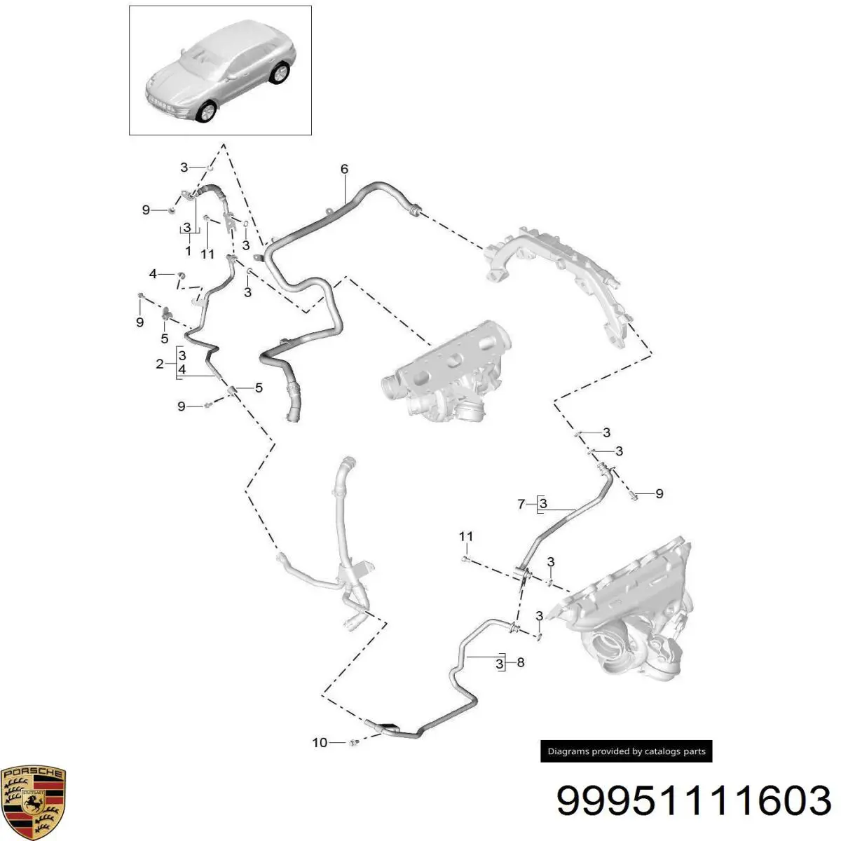  Porsche 99951111603 цена, от 9.24 USD