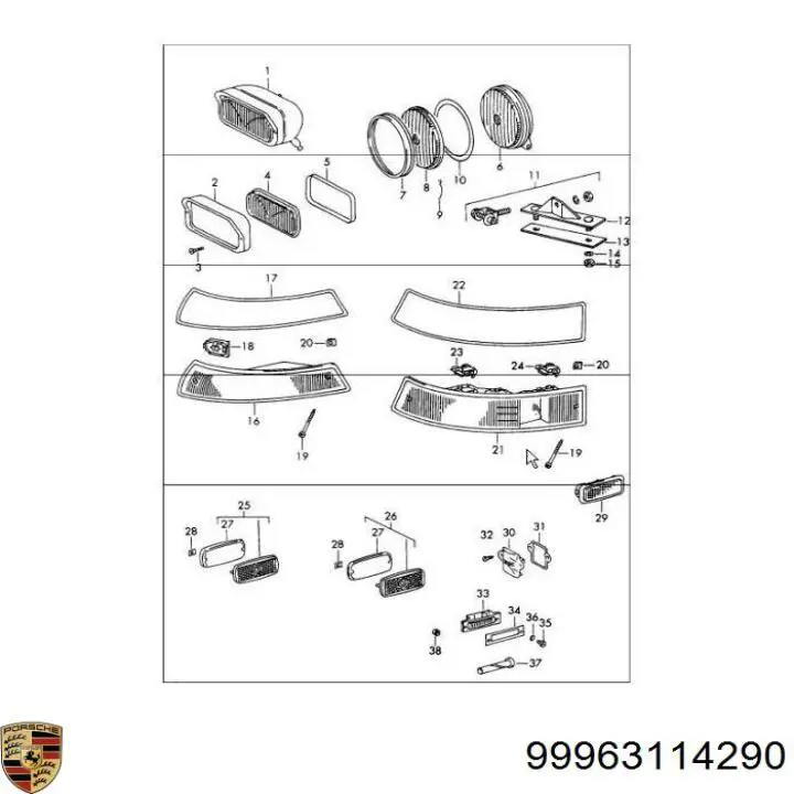 33165TL0003 Honda Противотуманные лампы
