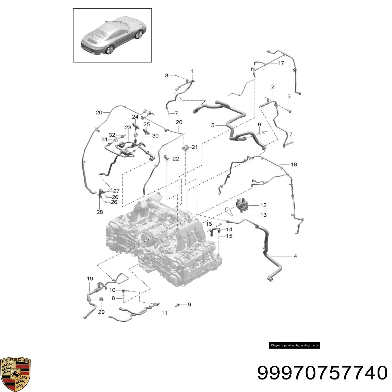 Купить 99970757740 Porsche 