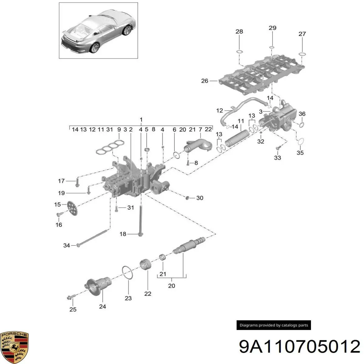  9A110705012 Porsche