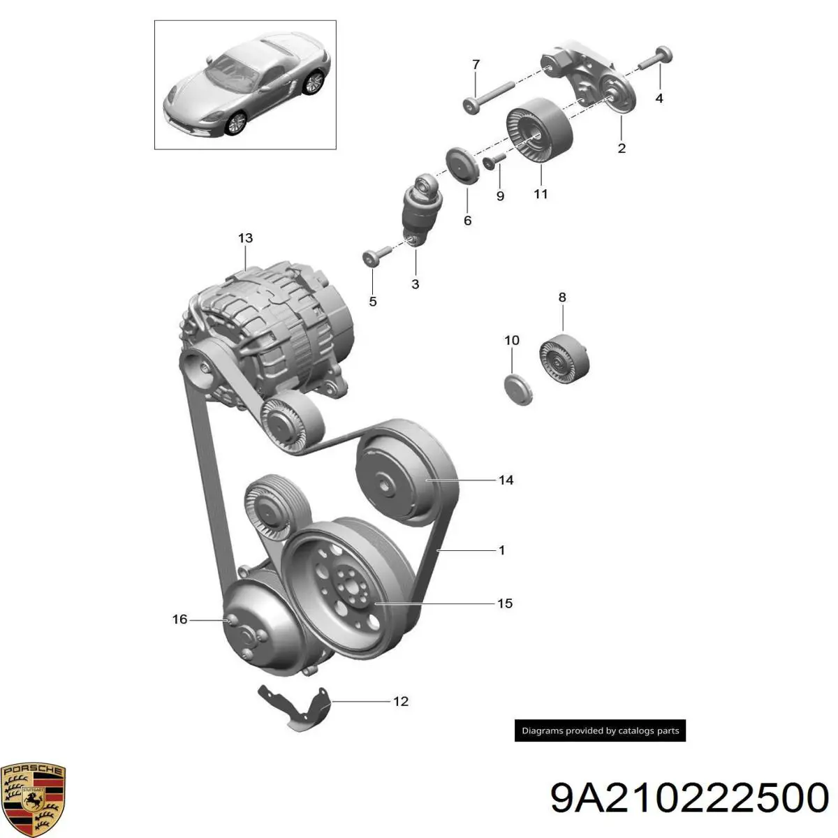 9A210222500 Porsche 