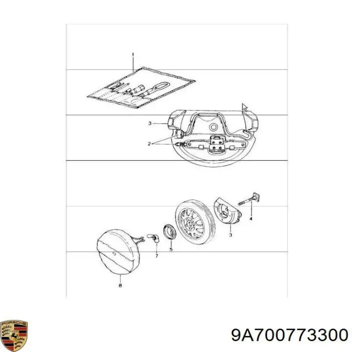  9A700773300 Porsche