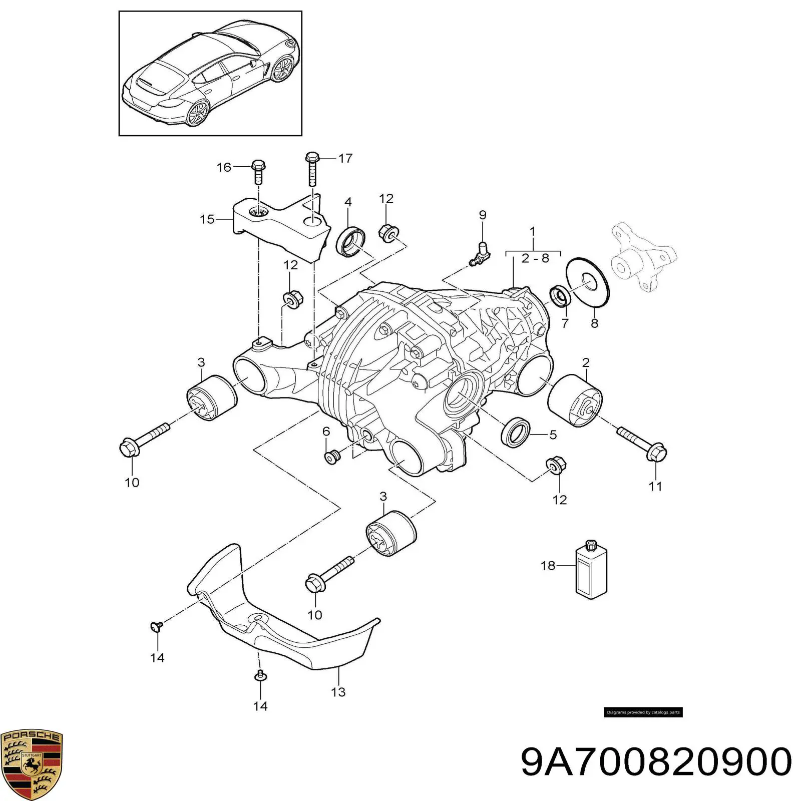 9A700820900 Porsche 