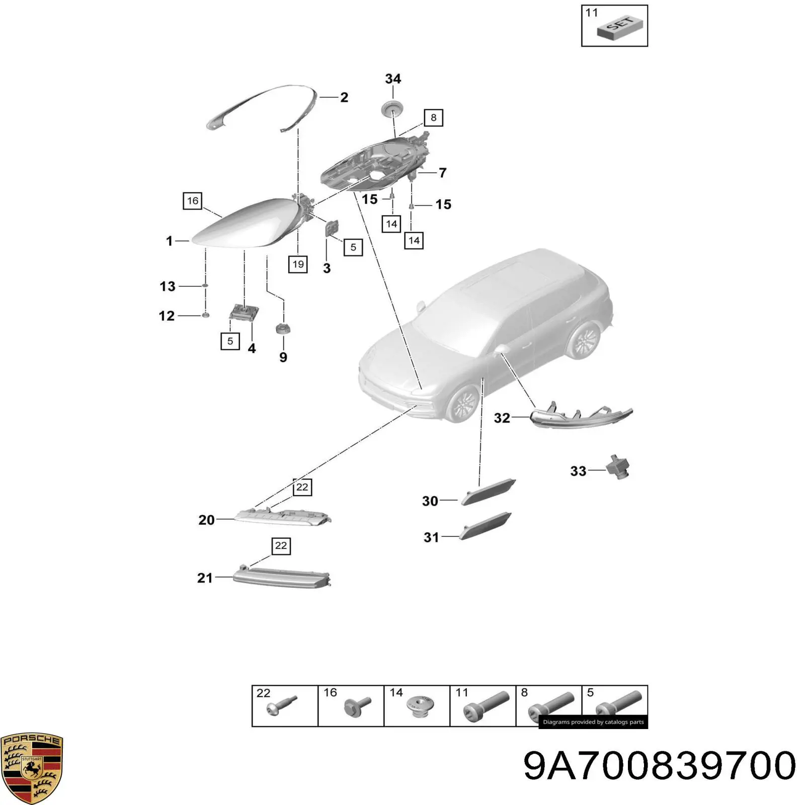  Porsche 9A700839700 цена, от 6.02 USD