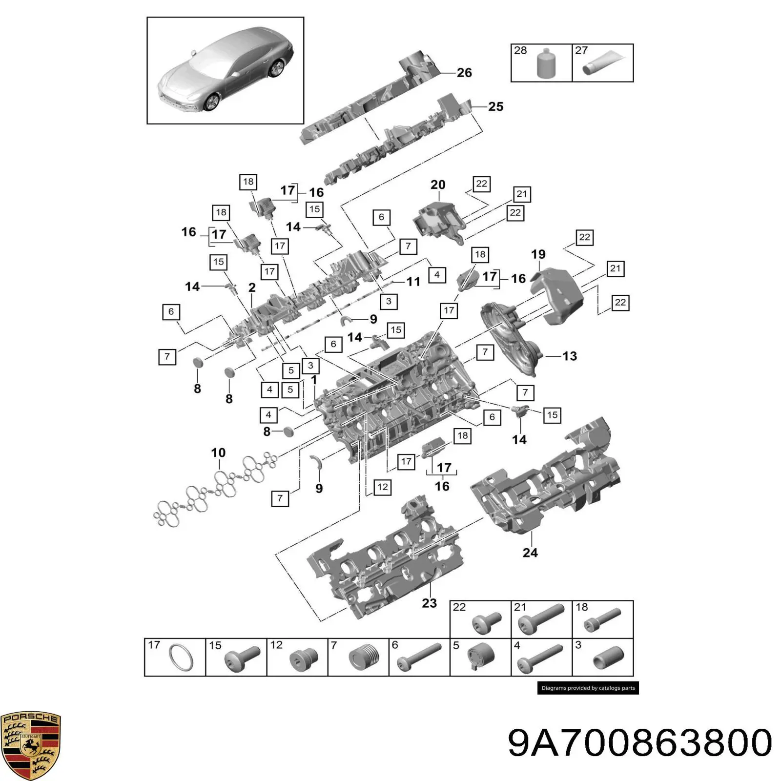 9A700863800 Porsche 