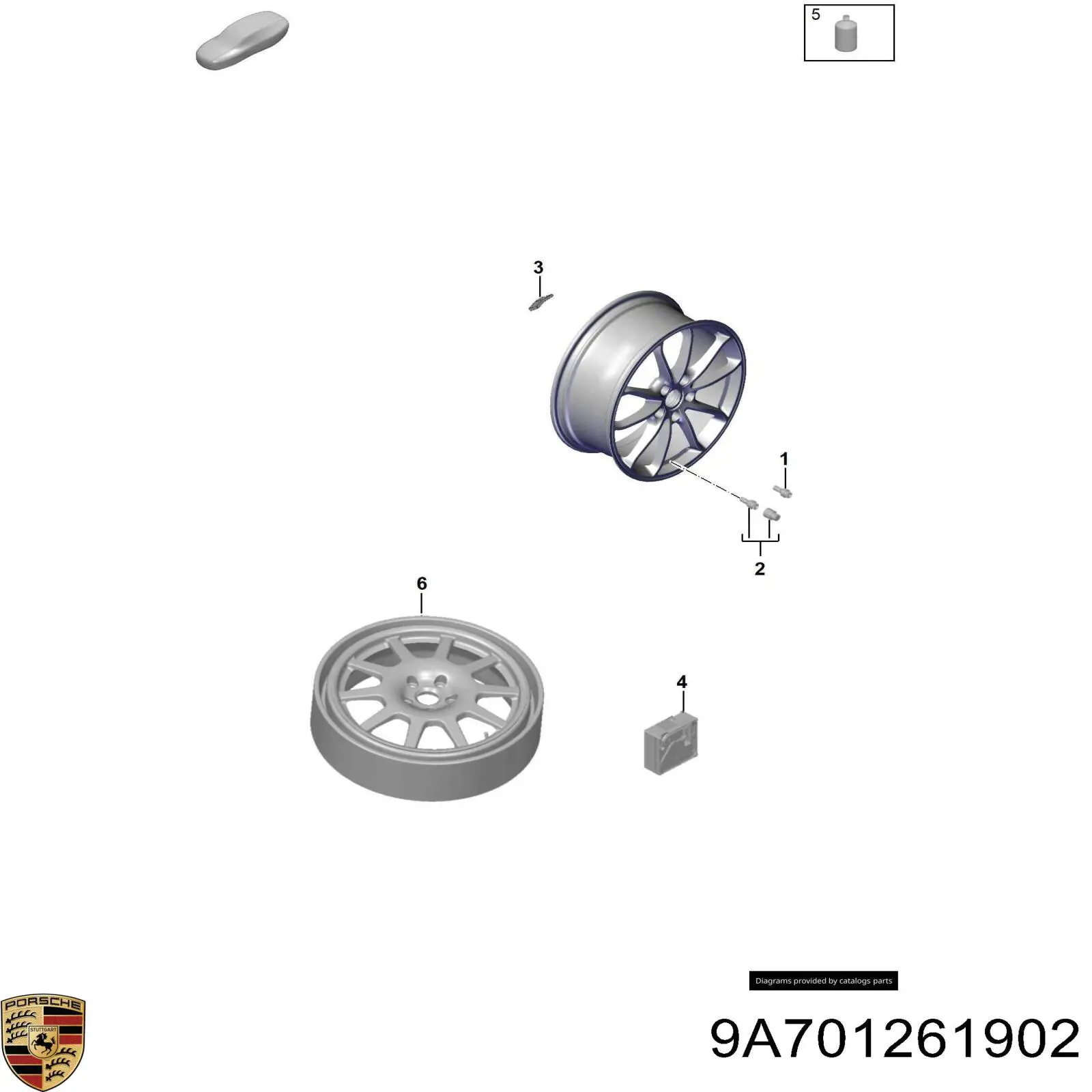 Колёсный герметик Porsche 9A701261902 цена, от 20.32 USD