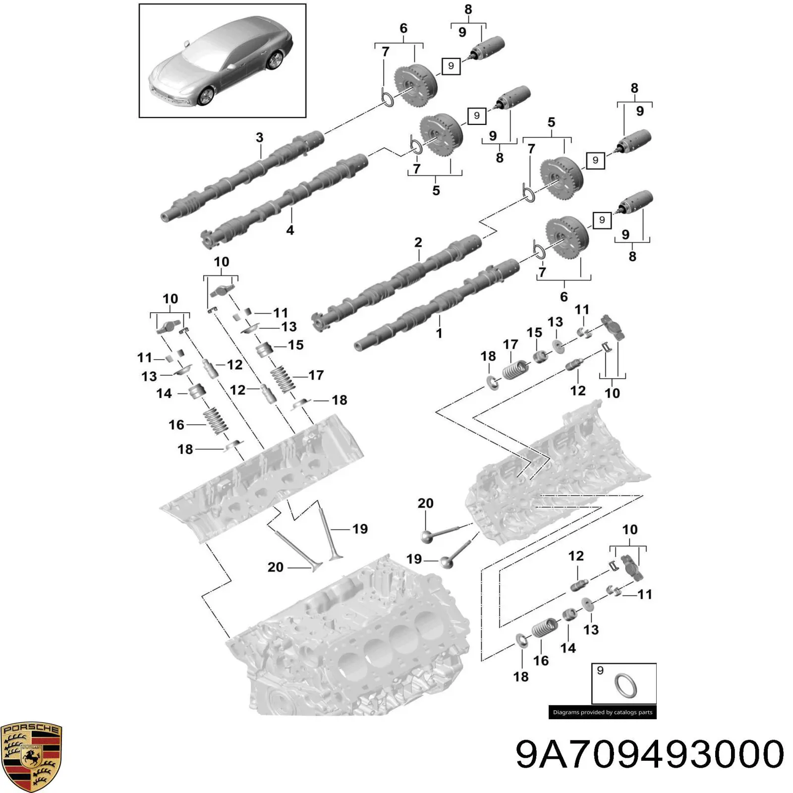 9A709493000 Porsche 